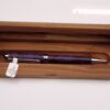 Purple Dyed Box Alder Burl Designer Ballpoint Pen