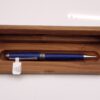 Blue Dyed Maple Laminate Designer Ballpoint Pen