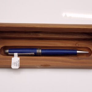 Blue Dyed Maple Laminate Designer Ballpoint Pen