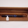 Blue Dyed Box Alder Burl Sierra Ballpoint Pen