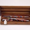 Rainbow Dyed Maple Laminate Austin Fountain Pen and Pencil Set