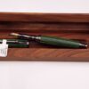 Green and Black Dyed Maple Laminate Austin Fountain Pen