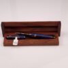 Blue Dyed Maple Burl Austin Rollerball Pen