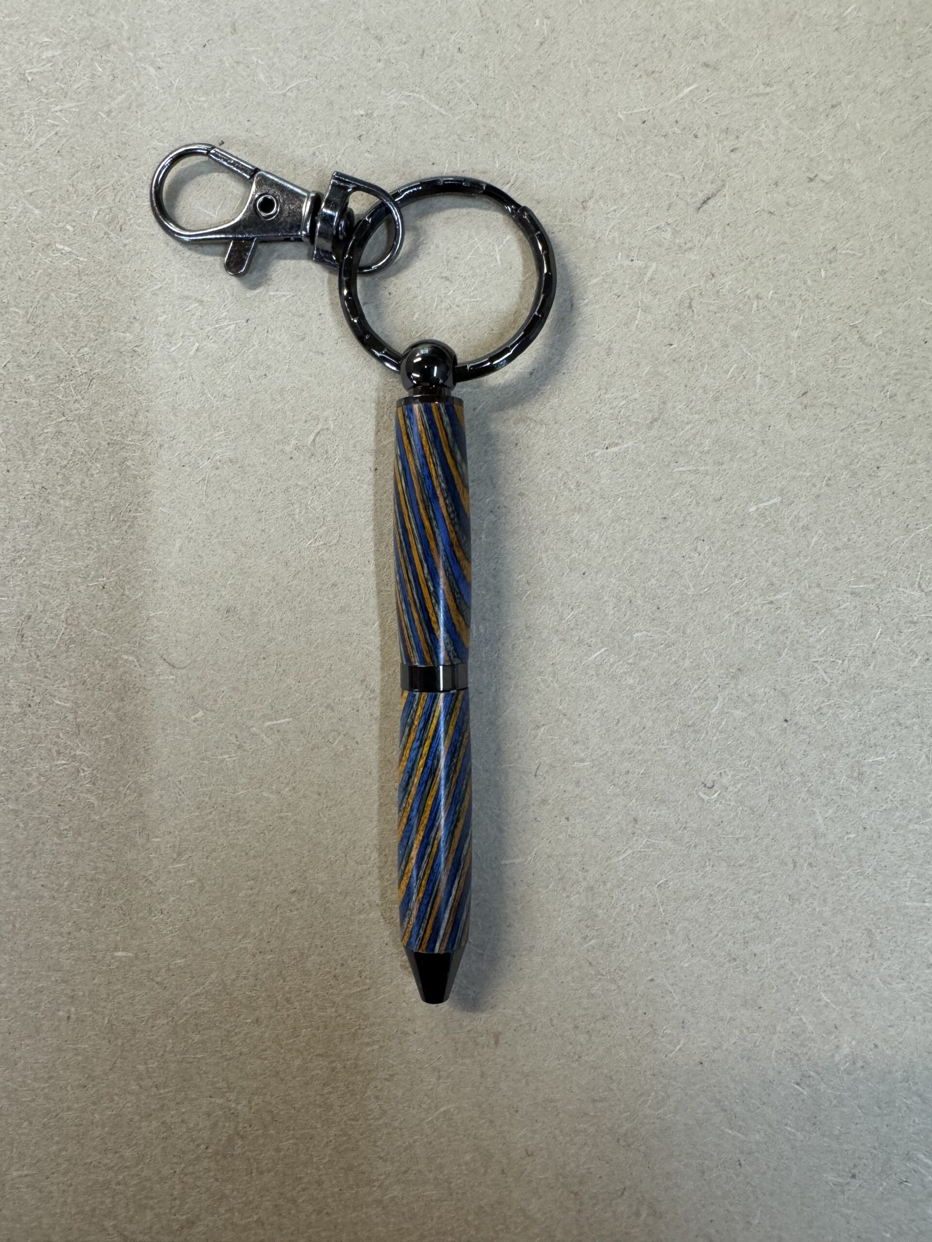 Dyed Maple Laminate Pen Keyring