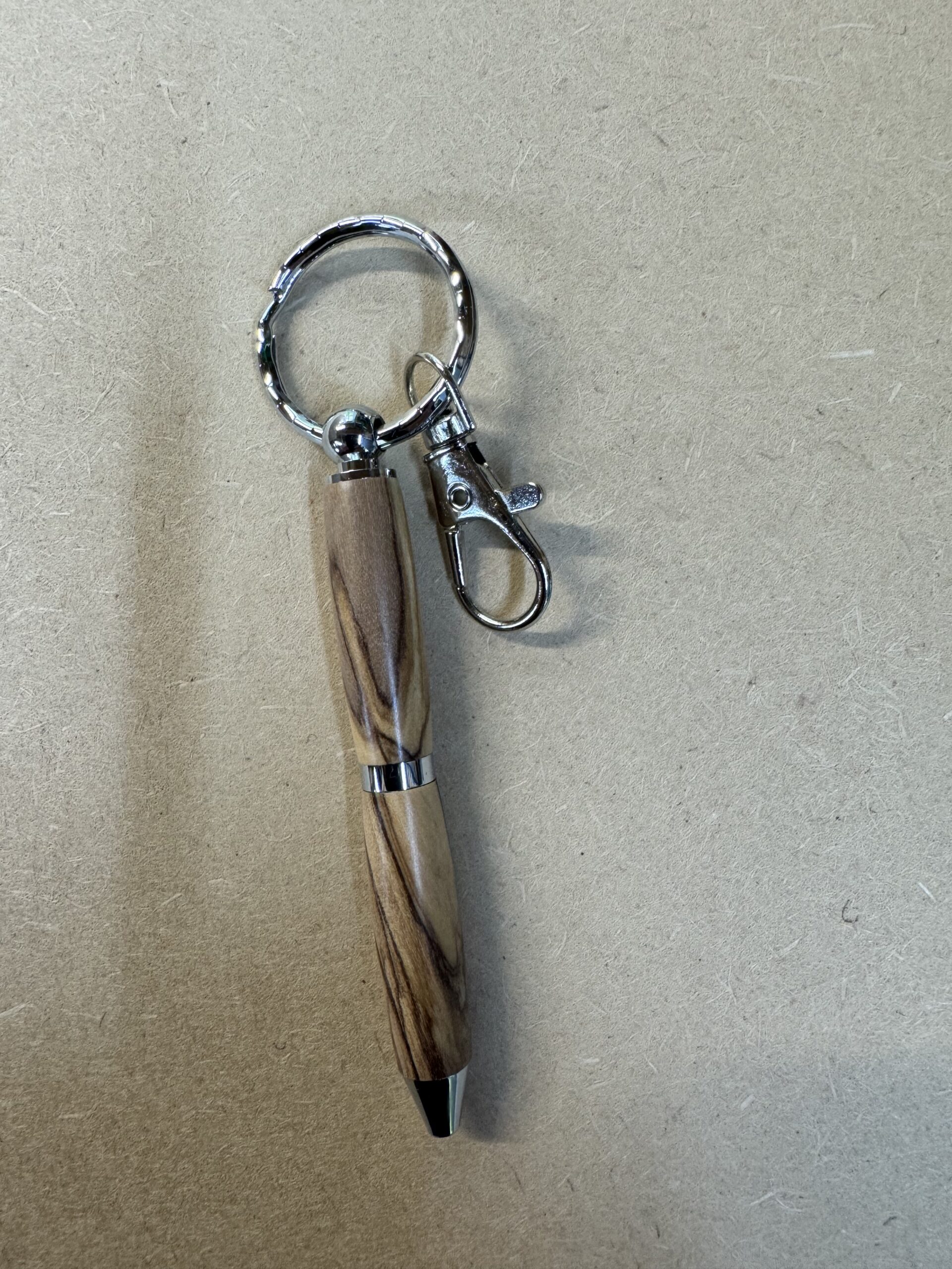 Bethlehem Olivewood Pen Keyring