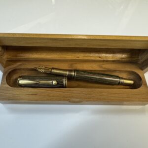 Green and Brown Maple Laminates George Fountain Pen