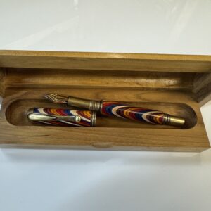 Dyed Rainbow Maple Laminates George Fountain Pen