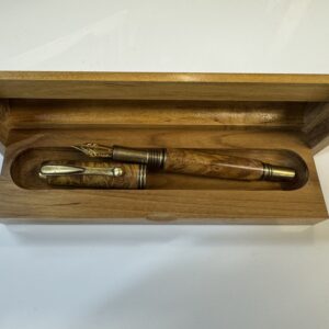 Gold Dyed Maple Burl George Fountain Pen