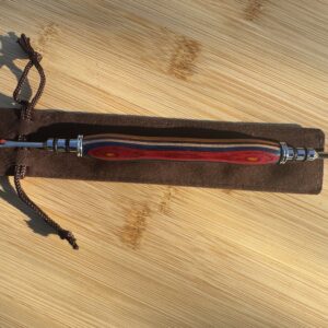 Straight Cut Rainbow Dyed Maple Laminate Seam Ripper